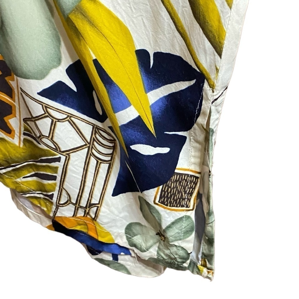 VTG The Hawaiian Original Hilo Hattie Blue Yellow Floral Midi Dress Size Small - Picture 5 of 7